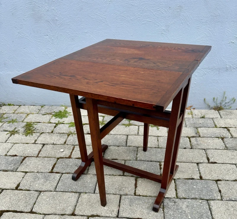 Antique Arts & Crafts Small Drop Leaf Table - Stickley Era