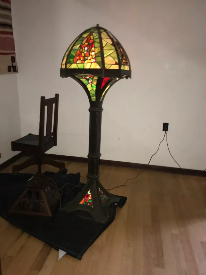 Antique ARTS and CRAFT floor lamp Stickley era - w5715 - Image 3