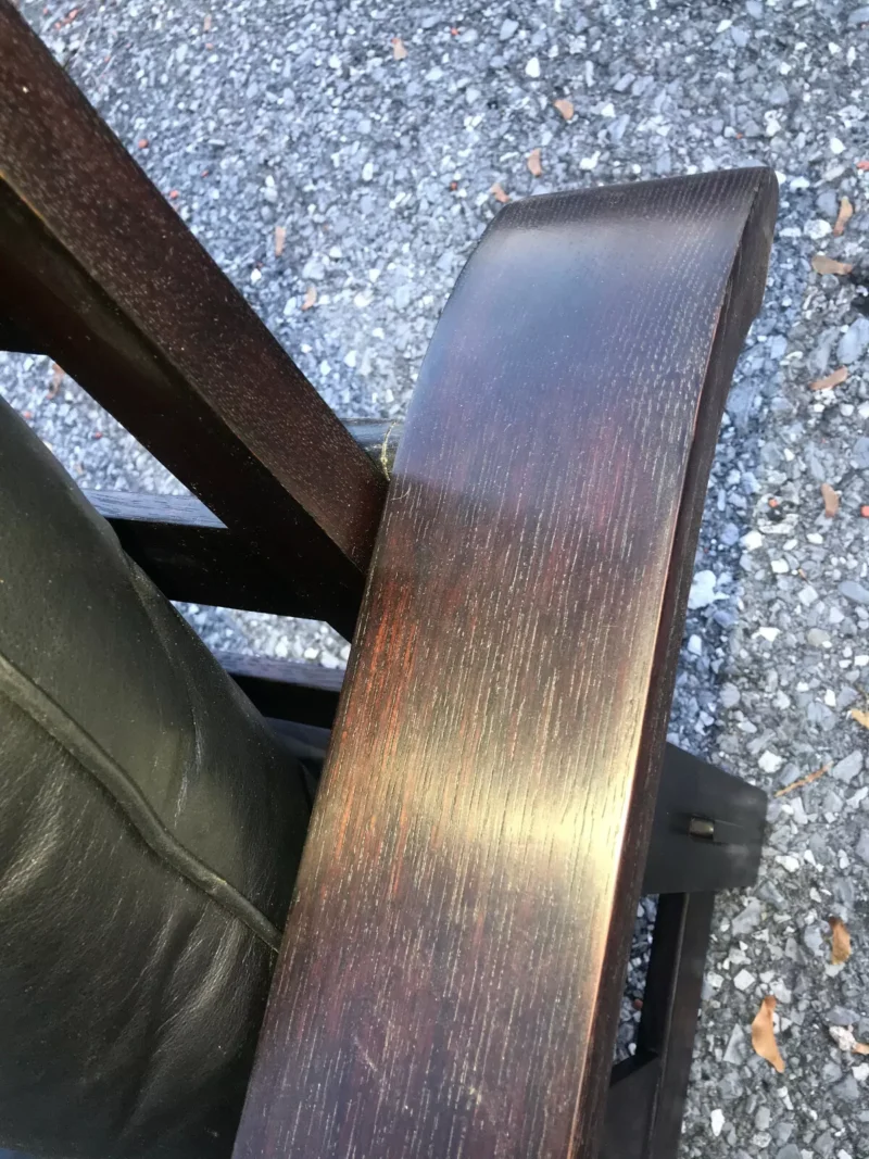 ANTIQUE STICKLEY BROS MORRIS CHAIR circa 1910 - w4985 - Image 5