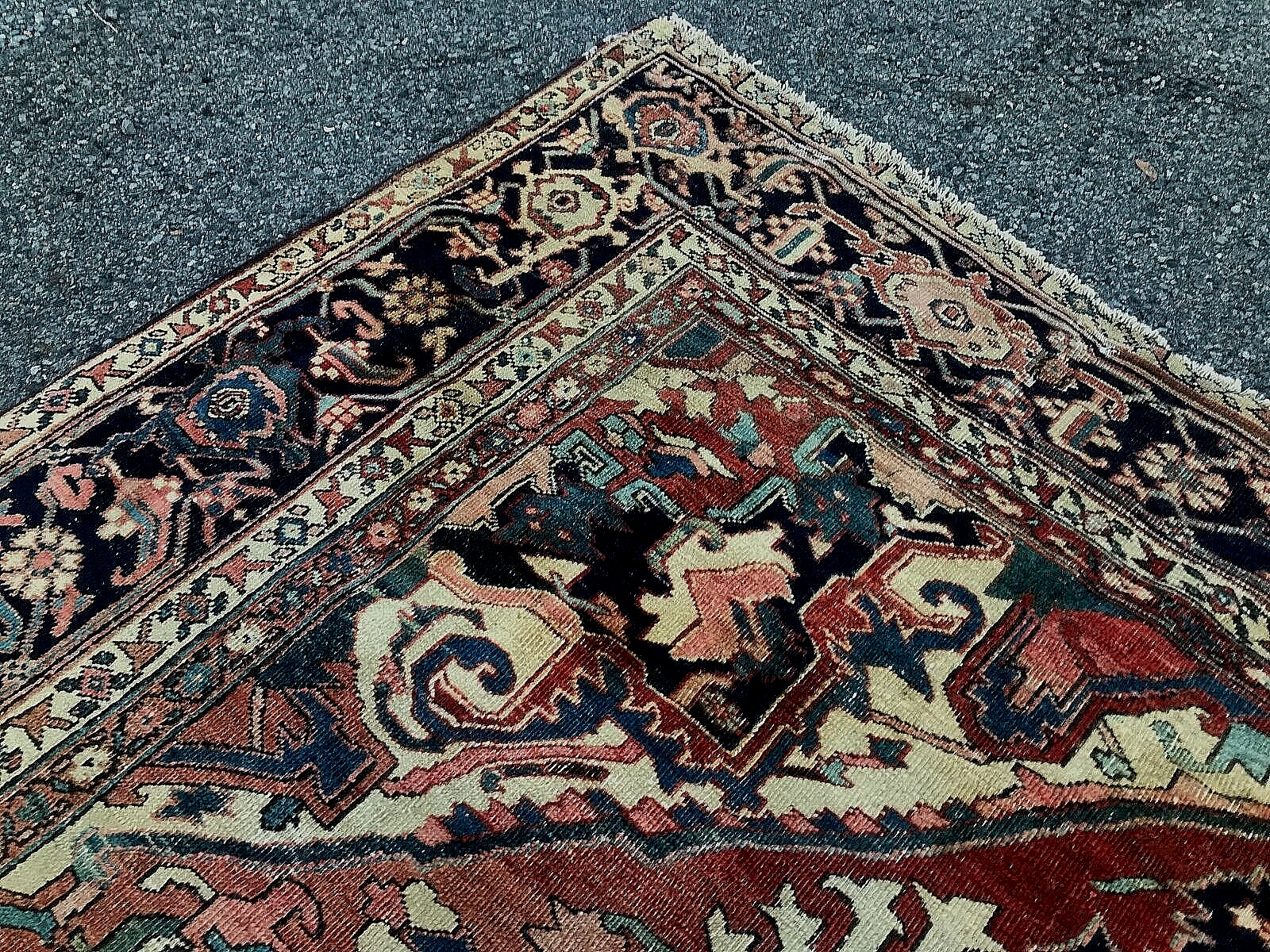 SUPERB ANTIQUE late 19 Century PERSIAN HERIZ 9' 2" BY 12' 5" rr 5055 - Image 6