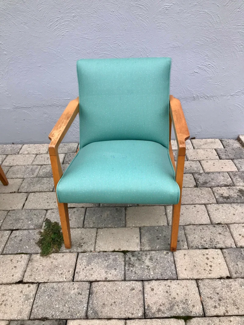 Pair of Haywood Wakefield Arm Chairs - Mid-Century Modern - Perfect Condition! - Image 7