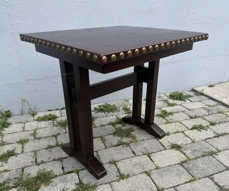 Antique L& JG Stickley Small Table WITH SHOE FEET - w7904 - Image 7