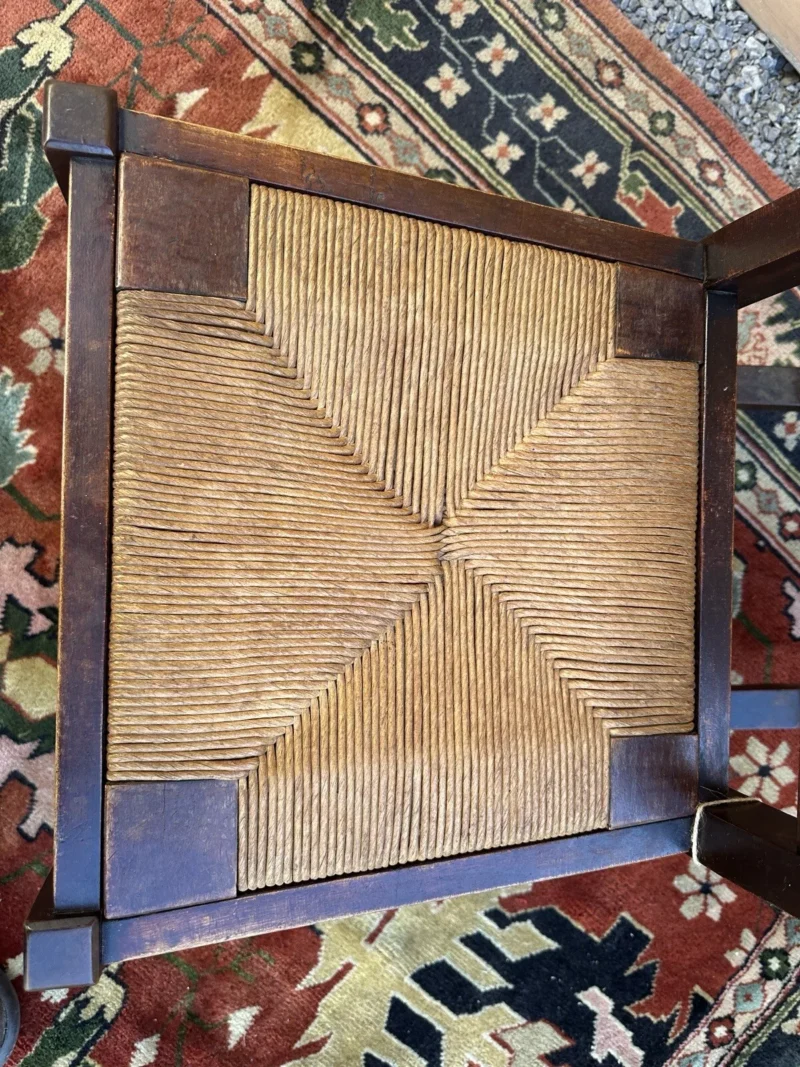 ANTIQUE Early Gustav Stickley Curly Maple Rocking Chair W/ Inlay H ...