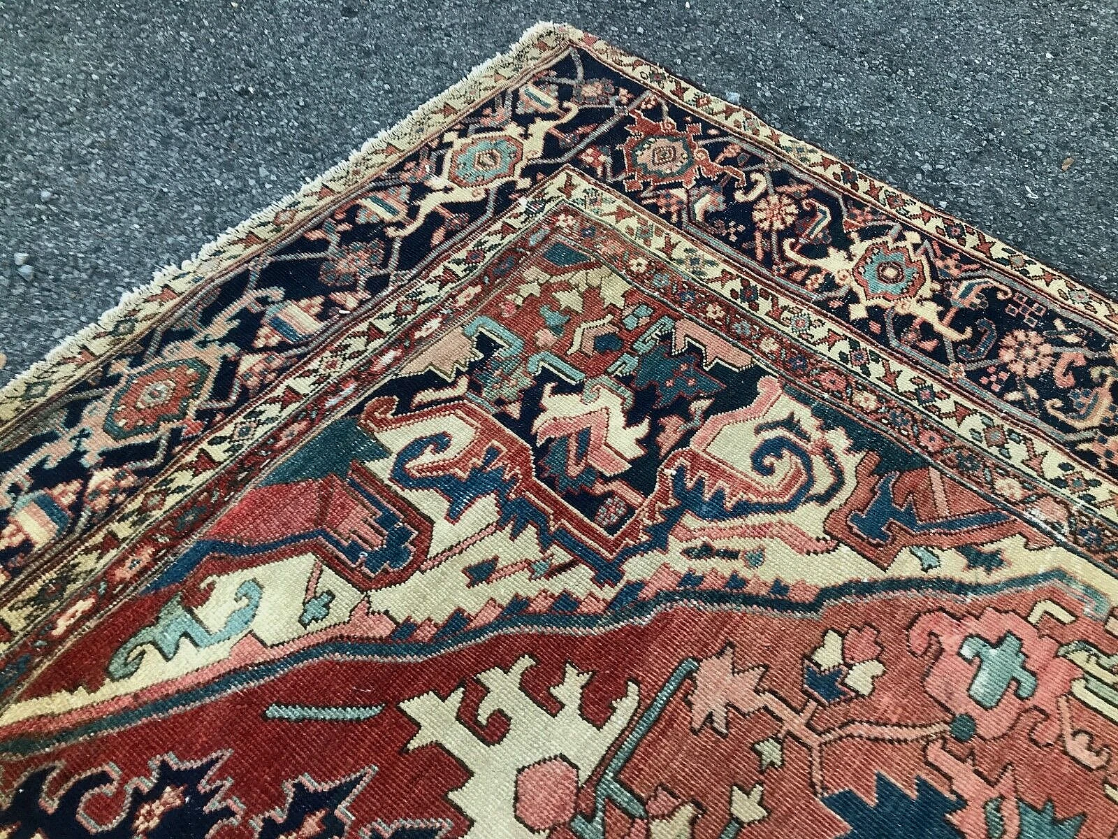 SUPERB ANTIQUE late 19 Century PERSIAN HERIZ 9' 2" BY 12' 5" rr 5055 - Image 7