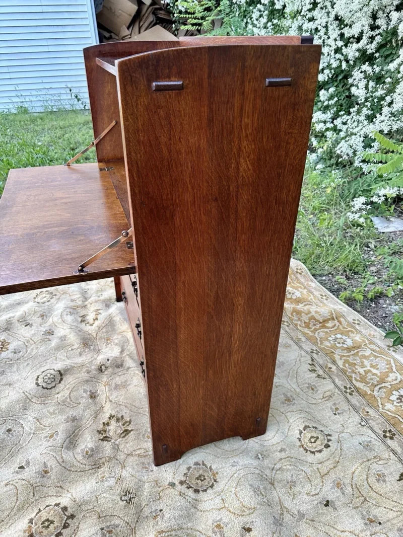 Antique GUSTAV STICKLEY Drop Front Desk PERIOD DESK - W5844 - Image 13