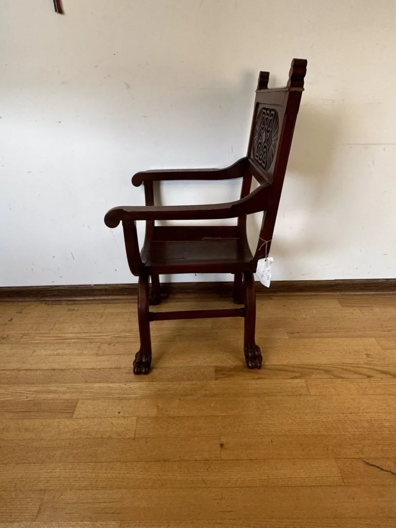 ANTIQUE Arts & Crafts Arm Chair - W1784 - Image 6