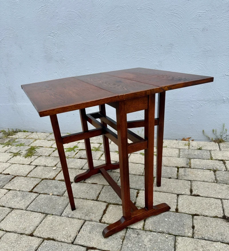 Antique Arts & Crafts Small Drop Leaf Table - Stickley Era - Image 10