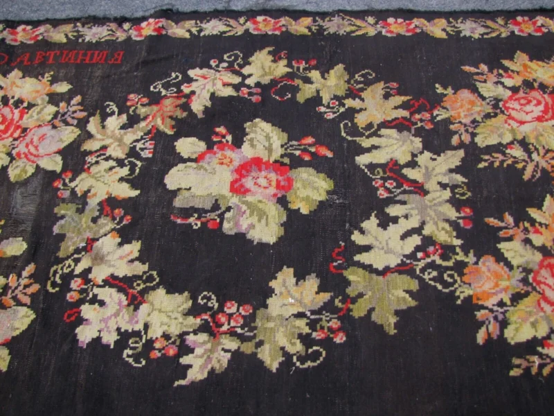 ANTIQUE Circa 1880s Period BESSARBIAN KILLIM - Not a Reproduction! - RR3433 - Image 10