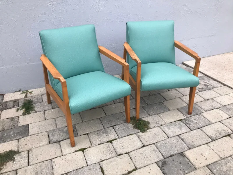 Pair of Haywood Wakefield Arm Chairs - Mid-Century Modern - Perfect Condition! - Image 10