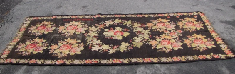 ANTIQUE Circa 1880s Period BESSARBIAN KILLIM - Not a Reproduction! - RR3433 - Image 3