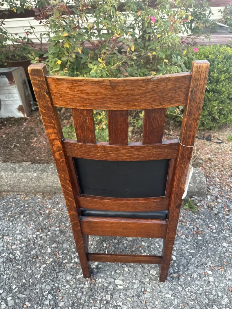 ANTIQUE STICKLEY BROS good side chair Chair - W7387 - Image 4