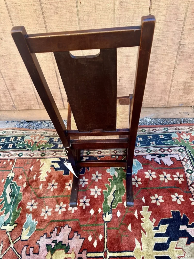 ANTIQUE Early Gustav Stickley Curly Maple Rocking Chair W/ Inlay H ...