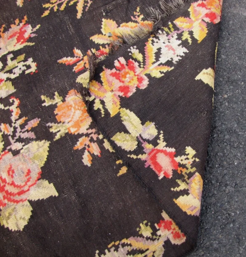 ANTIQUE Circa 1880s Period BESSARBIAN KILLIM - Not a Reproduction! - RR3433 - Image 11