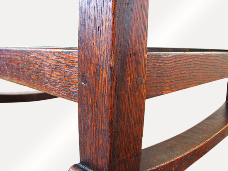 Gustav Stickley  V-Back Rocker W1267 - Image 7