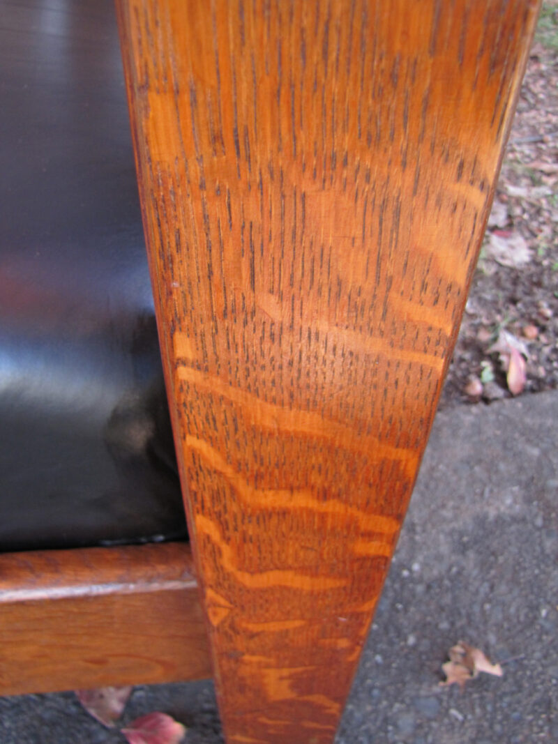 ANTIQUE great J.M Young even arm SETTLE  w1269 - Image 8