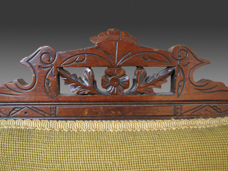 Antique Nice three Victorian chairs in very good condition with original casters  w131 - Image 13