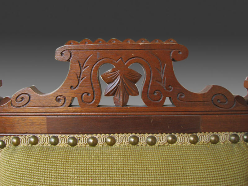 Antique Nice three Victorian chairs in very good condition with original casters  w131 - Image 12