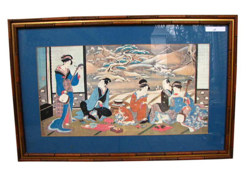 Framed  Japanese Print W1391_5