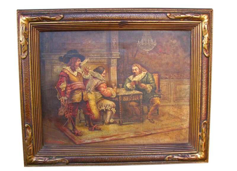 Antique  Oil Painting W1501