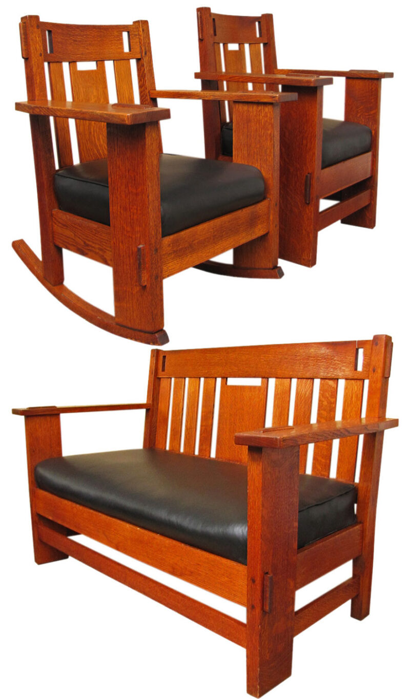 Charles Stickley  3 Piece Parlor Set W1546