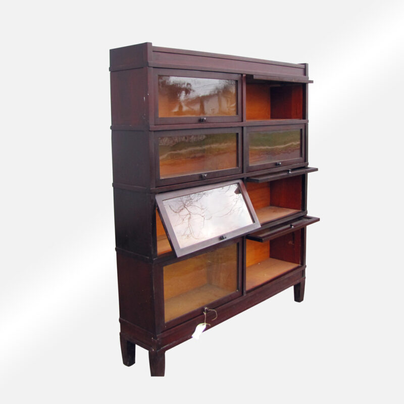 Antique Wide Barrister Bookcase (Rare Size) w1629 (Stickley Era) - Image 5