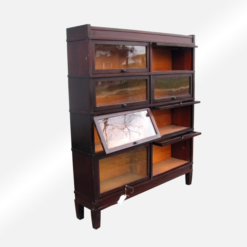 Antique Wide Barrister Bookcase (Rare Size) w1629 (Stickley Era) - Image 4
