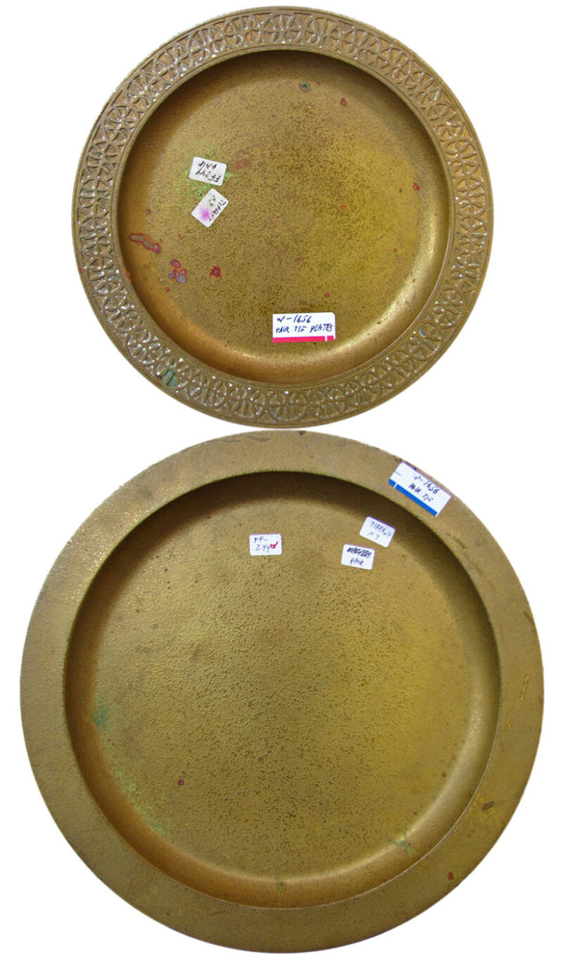 Tiffany Studios  Pair Of Plates W1656