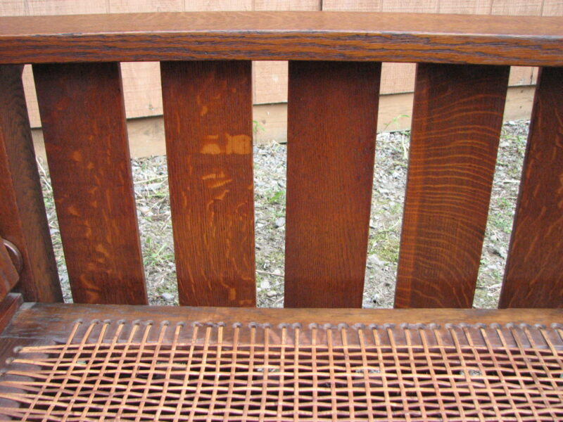 Antique Gustav Stickley Early Morris Chair w1723 - Image 5