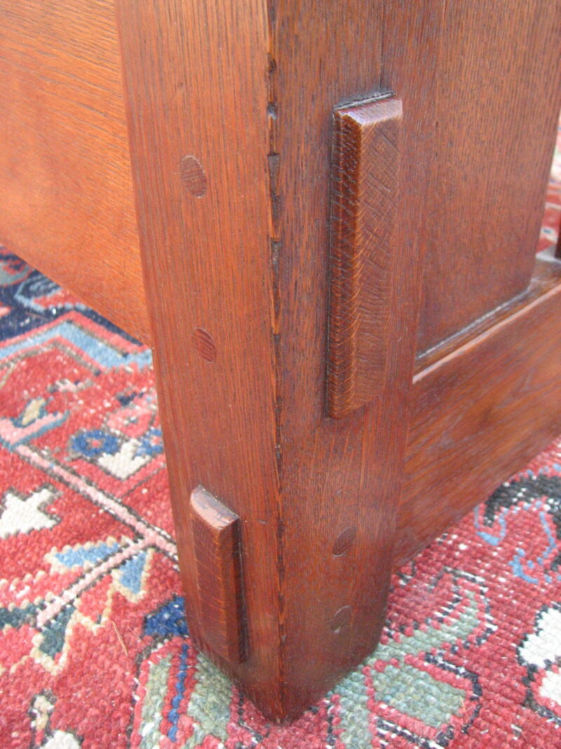 Antique Gustav Stickley Early Morris Chair w1723 - Image 8