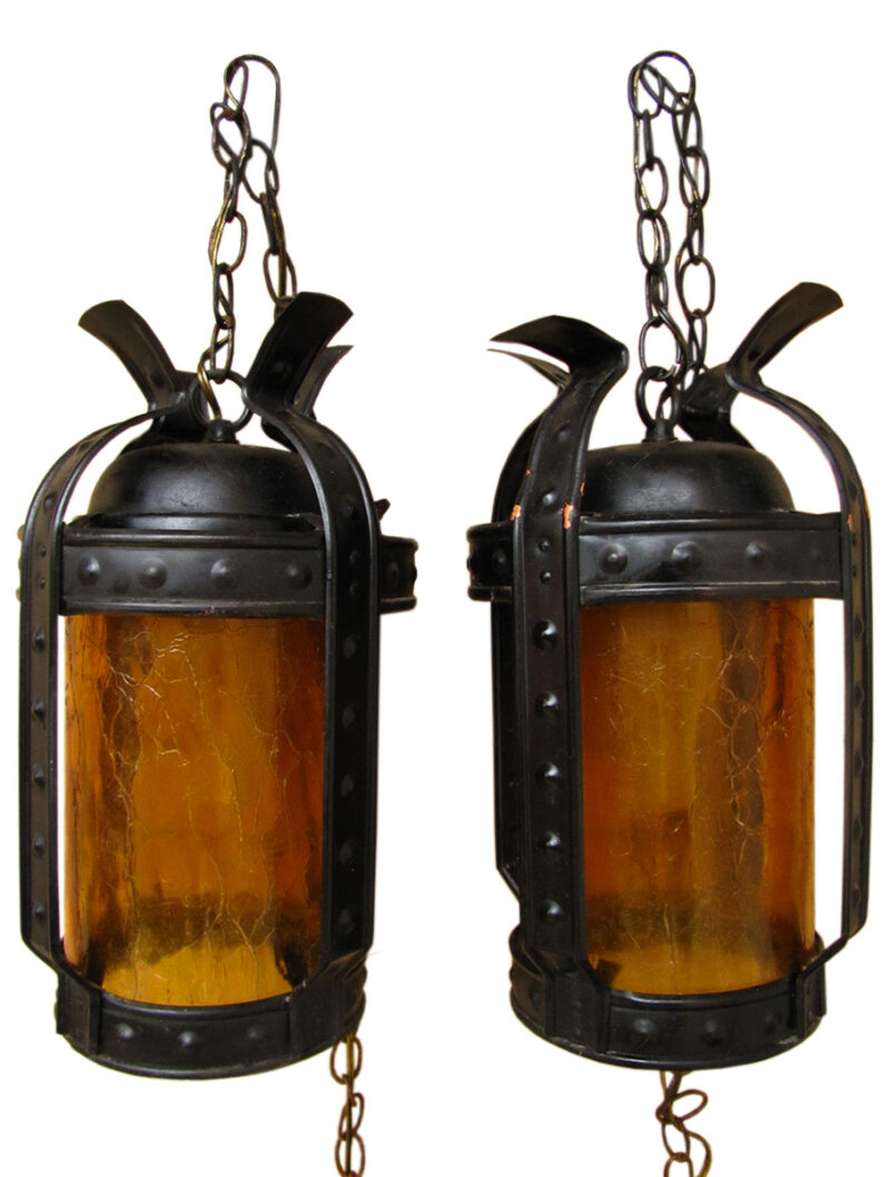 Pair of Arts & Crafts Lanterns W1754