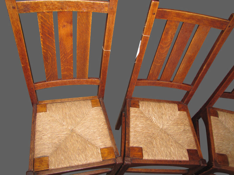 Superb Set Of Five Gustav Stickley Chairs w1802? - Image 3