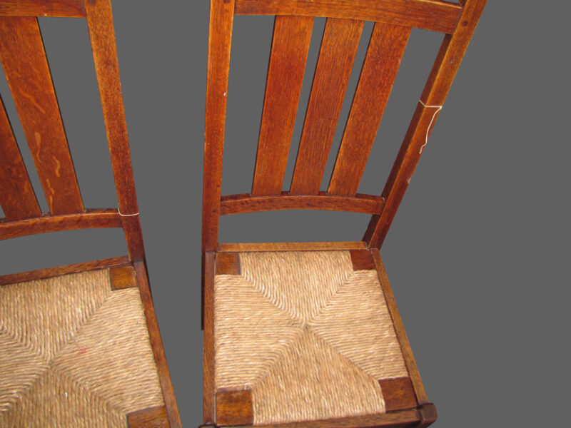Superb Set Of Five Gustav Stickley Chairs w1802? - Image 5