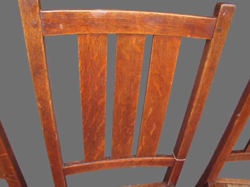 Superb Set Of Five Gustav Stickley Chairs w1802? - Image 7