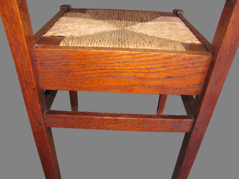 Superb Set Of Five Gustav Stickley Chairs w1802? - Image 12