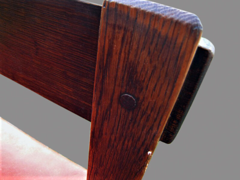 RARE Gustav Stickley Hall Seat W1865 - Image 18