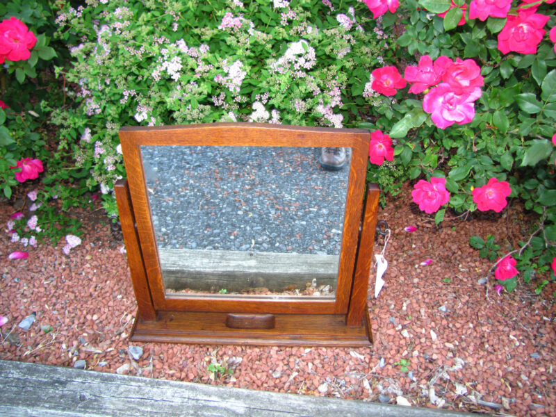 Antique  Arts & Crafts  Table Mirror w1927 - Image 3