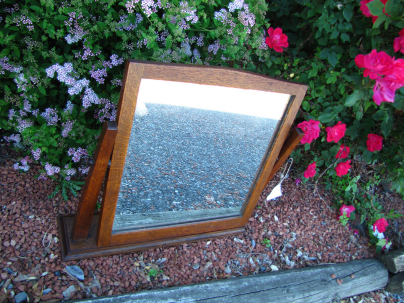 Antique  Arts & Crafts  Table Mirror w1927 - Image 4