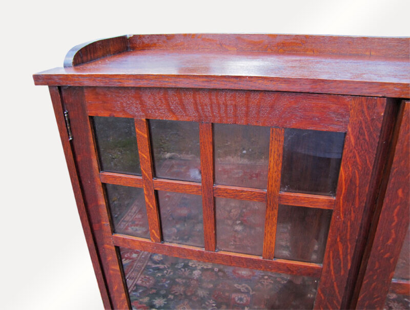 Antique Arts & Crafts Lifetime Two Door Bookcase w1935 (Stickley Era) - Image 7