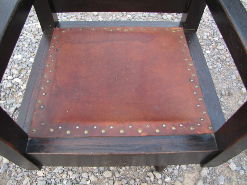 Rare  Antique  Roycroft  Swivel  Office  Chair  W1980 - Image 6
