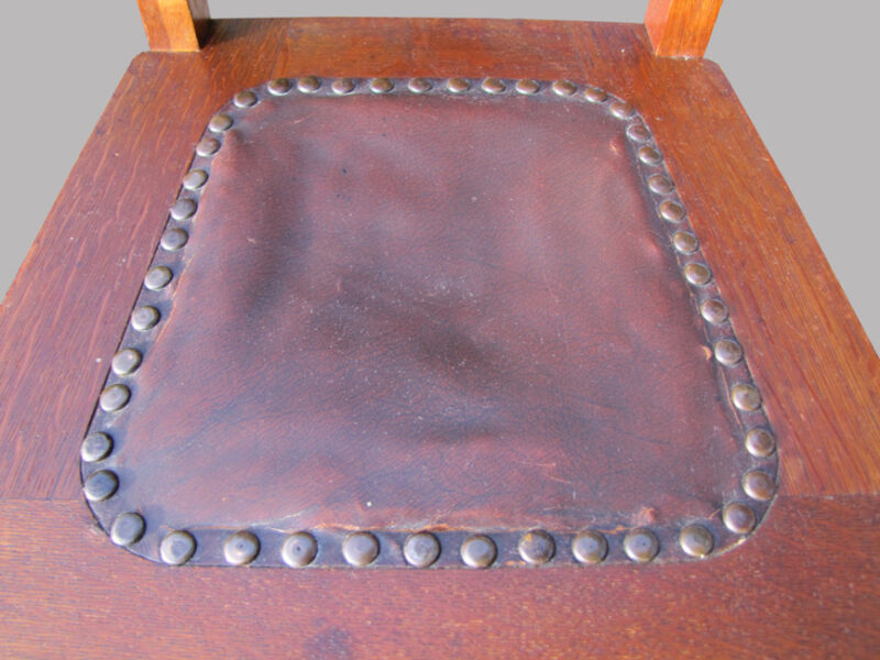 Antique set of four Limbert dining chairs W2046 - Image 6