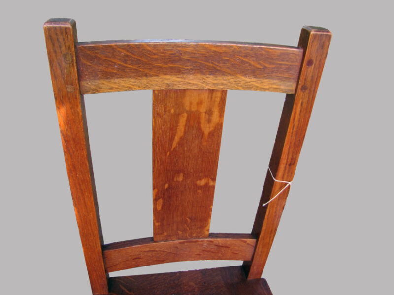 Antique set of four Limbert dining chairs W2046 - Image 7