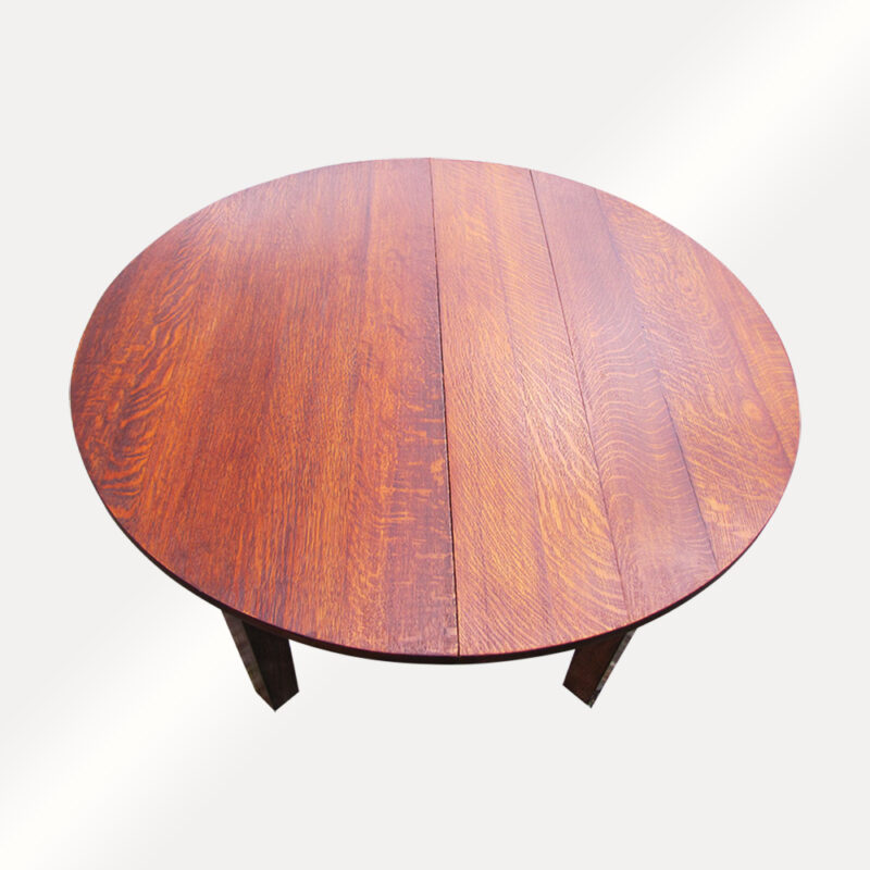 Antique Gustav Stickley Large Dine Table with Leaves. W2059 - Image 21