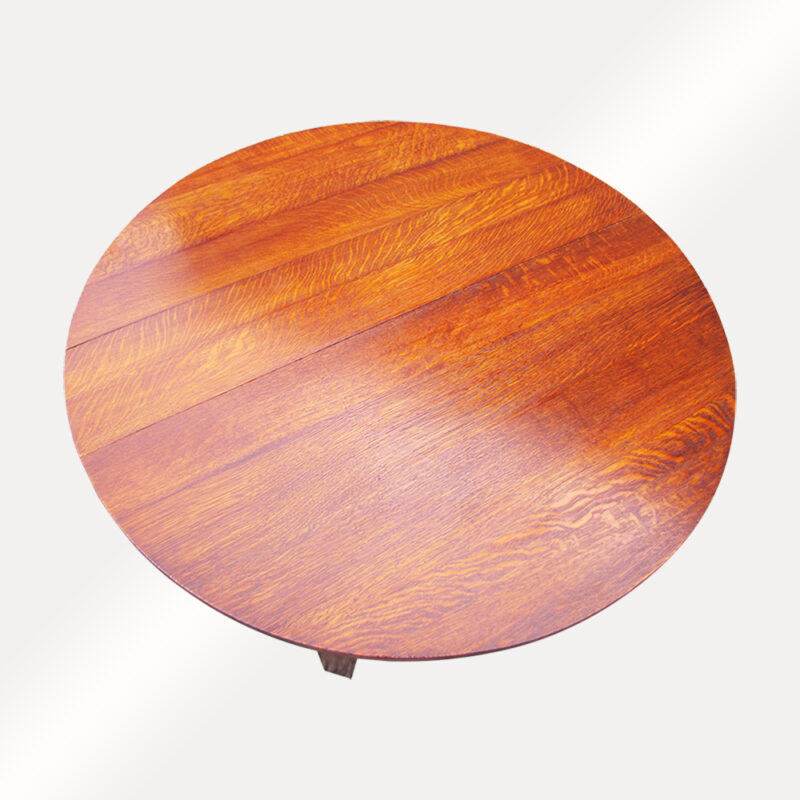 Antique Gustav Stickley Large Dine Table with Leaves. W2059 - Image 20