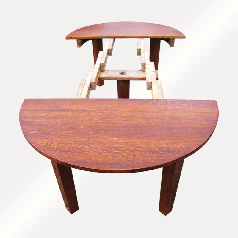 Antique Gustav Stickley Large Dine Table with Leaves. W2059 - Image 8