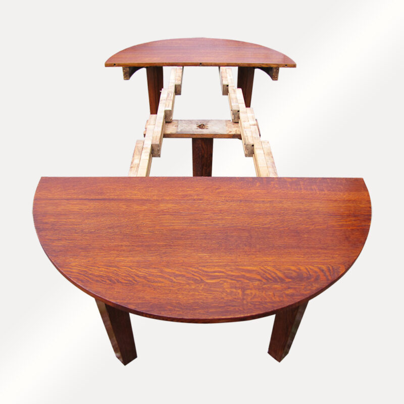 Antique Gustav Stickley Large Dine Table with Leaves. W2059 - Image 7
