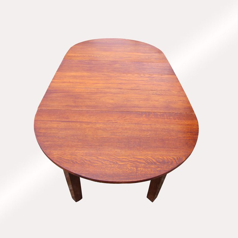 Antique Gustav Stickley Large Dine Table with Leaves. W2059 - Image 18