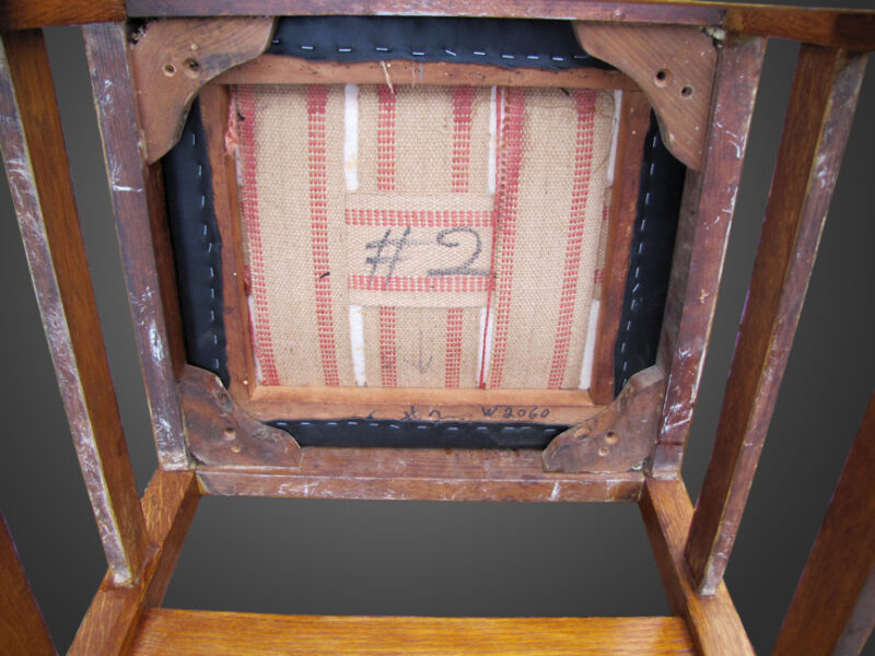 Antique Set of eight Gustav Stickley Chairs w2060 - Image 8