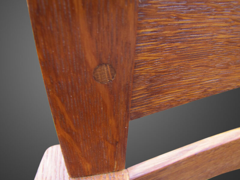 Antique Set of eight Gustav Stickley Chairs w2060 - Image 10