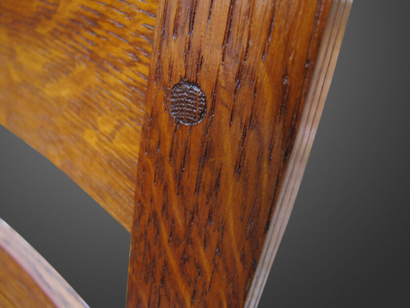Antique Set of eight Gustav Stickley Chairs w2060 - Image 11