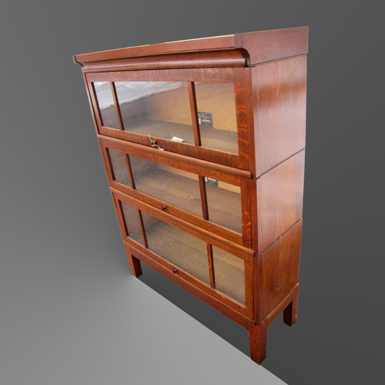 Superb Antique The Viking Arts And Crafts Barrister Bookcase w2099